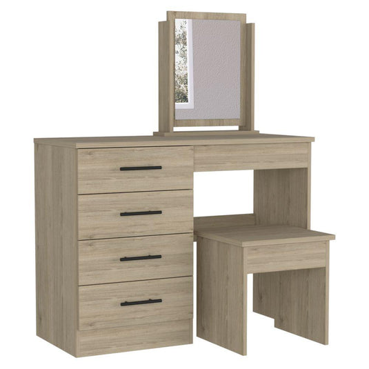 Mueble de Tocador Kaia, Rovere y Blanco Marqueza