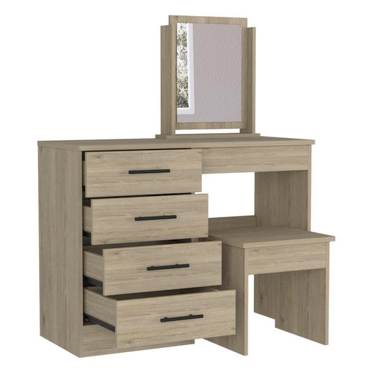 Mueble de Tocador Kaia, Rovere y Blanco Marqueza