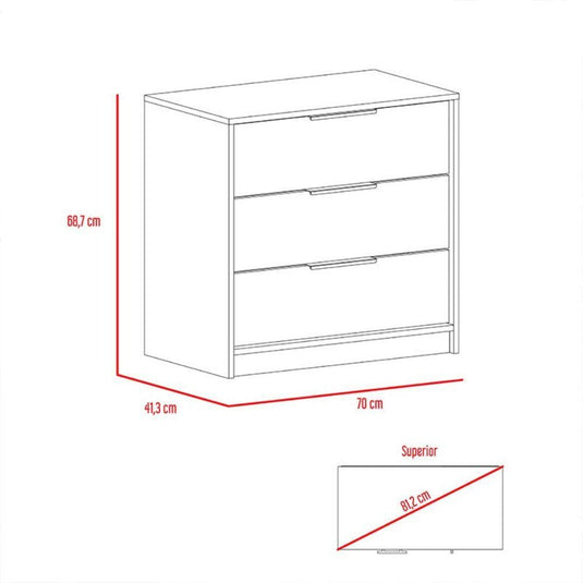 Combo Para Habitación Noruega, Incluye Cómoda y Armario