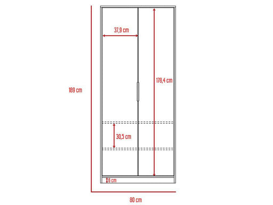 Combo Para Habitación Palaos, Incluye Armario y Cómoda