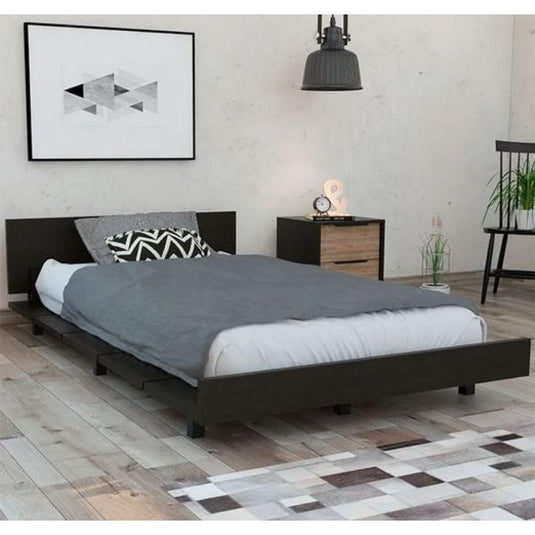 Combo Para Habitación Grot, Incluye Cama Semi Doble y Armario