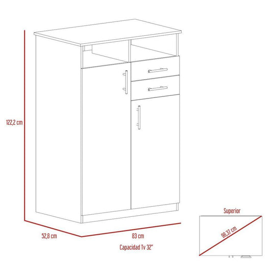 Combo Para Habitación Grot, Incluye Cama Semi Doble y Armario