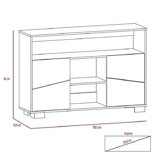 Combo Para Sala Yanik, Incluye Rack para TV ,Bar, Arrimo y Mesa de Centro