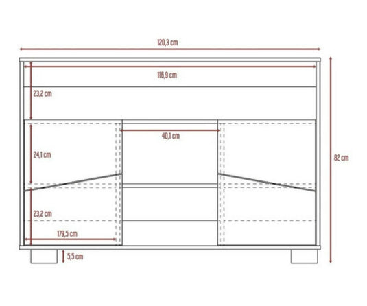 Combo Para Sala Yanik, Incluye Rack para TV ,Bar, Arrimo y Mesa de Centro