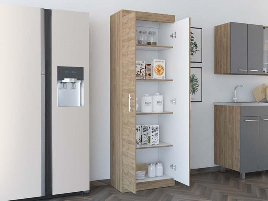 Mueble Alacena Nepal, Miel y Blanco