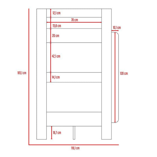 Combo Para Habitación Bariloche Palmetto Rovere, Incluye Armario Y Camarote