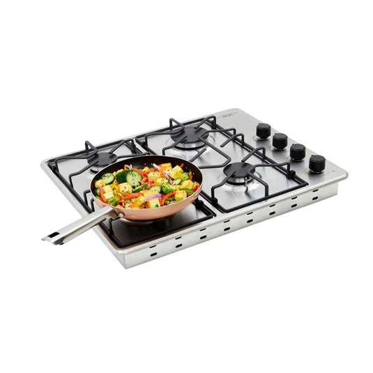 Estufa de empotrar Tofu Inox 60X51 cm gas natural Haceb