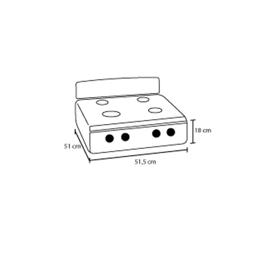 Estufa De Mesa Avellana T Gas Propano Plata