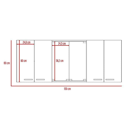 Combo para Cocina Caesar, incluye Gabinete Superior y Modulo Microondas