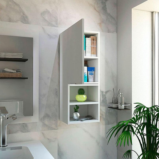 Mueble Auxiliar de Baño Jules, Blanco Nevado