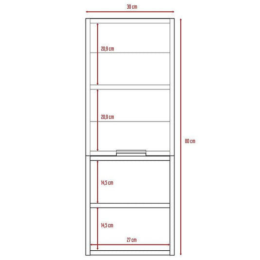 Mueble Auxiliar de Baño Jules, Blanco Nevado