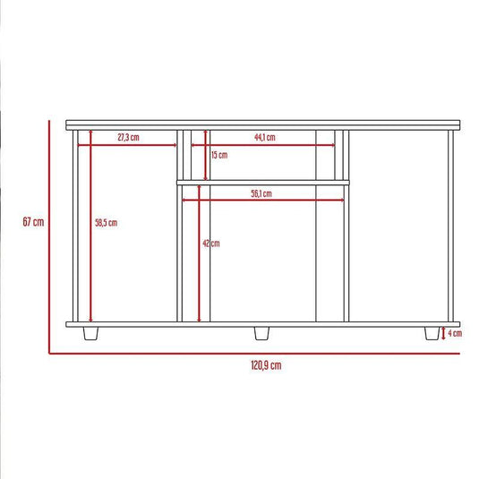 Combo Para Habitación Clara Luna, Beige, Incluye Armario y Rack para TV