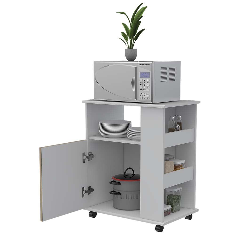 Modulo Microondas Bajo Kit, Blanco y Rovere