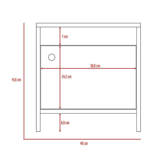 Combo para Habitación Adara, incluye Mesa de Noche y Mesa Flotante de TV